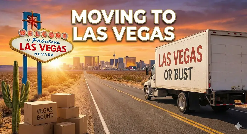 Las Vegas skyline and Strip at night